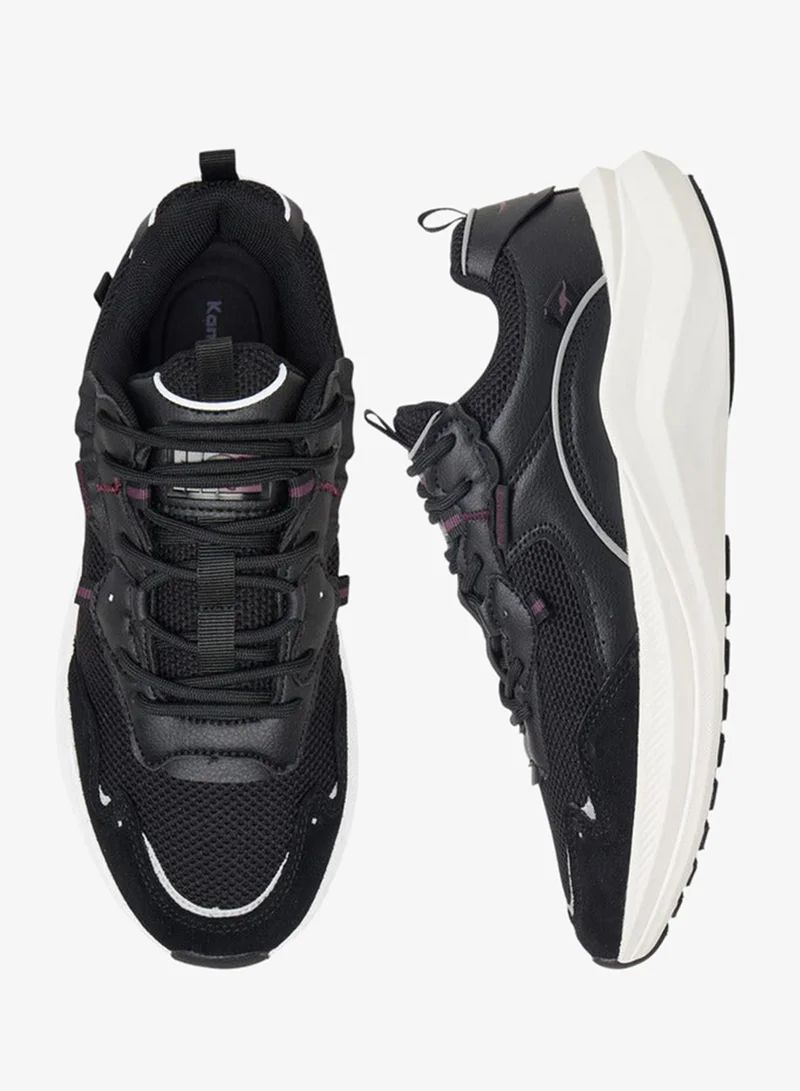 kangaROOS BLACK Women's Panelled Sports Shoes with Lace-Up Closure for Women | Best Price UAE