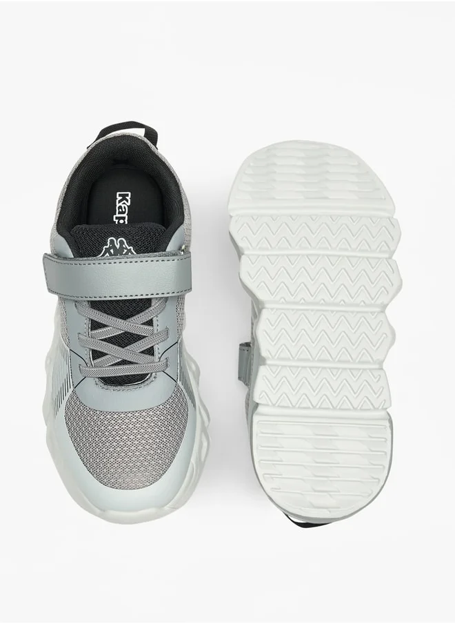 Kappa Boys' Colourblock Walking Shoes with Hook and Loop Closure