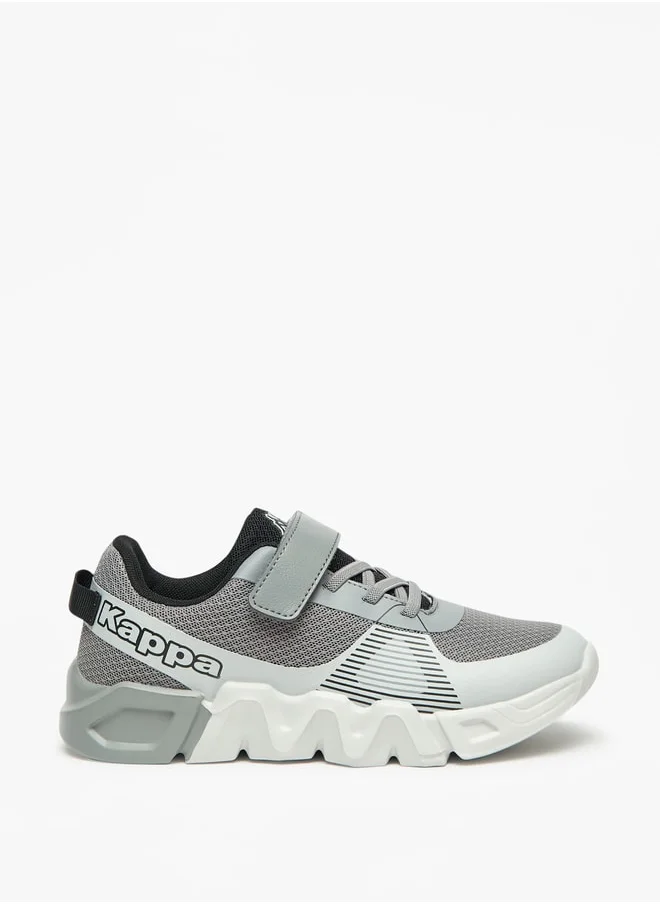 Kappa Boys' Colourblock Walking Shoes with Hook and Loop Closure