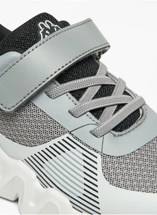 Kappa Boys' Colourblock Walking Shoes with Hook and Loop Closure