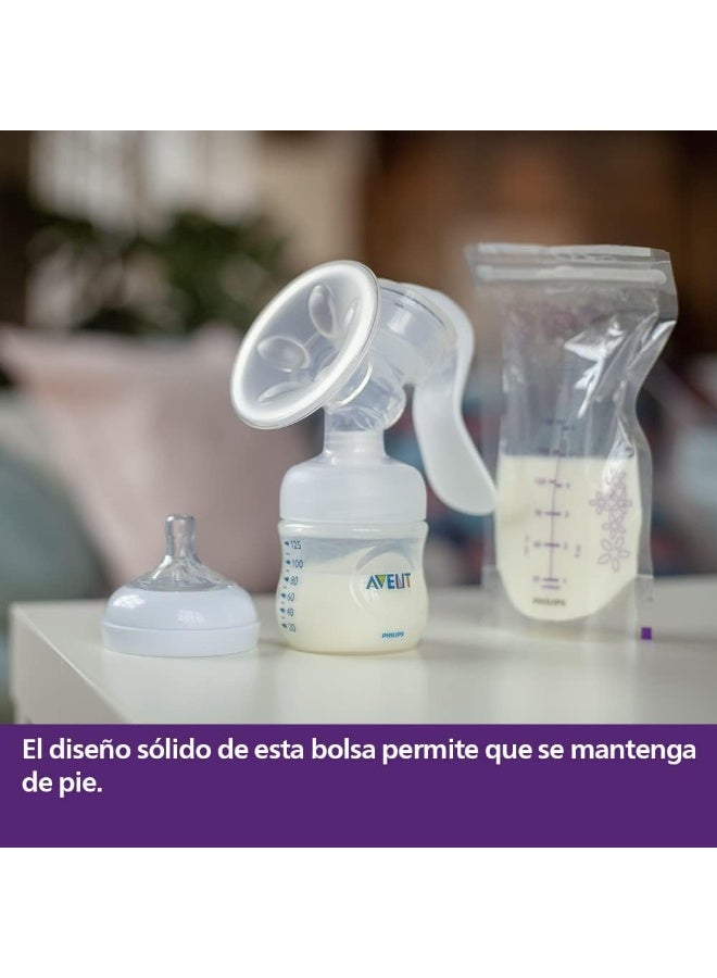 Philips Avent Breast Milk Storage Bags – 180ml, 25 Count, White (SCF603/25) - Image 5