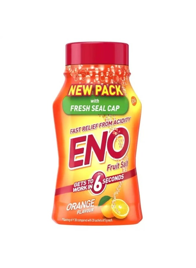 Eno Fruit Salt Antacid Powder Orange Flavour Bottle (100g)