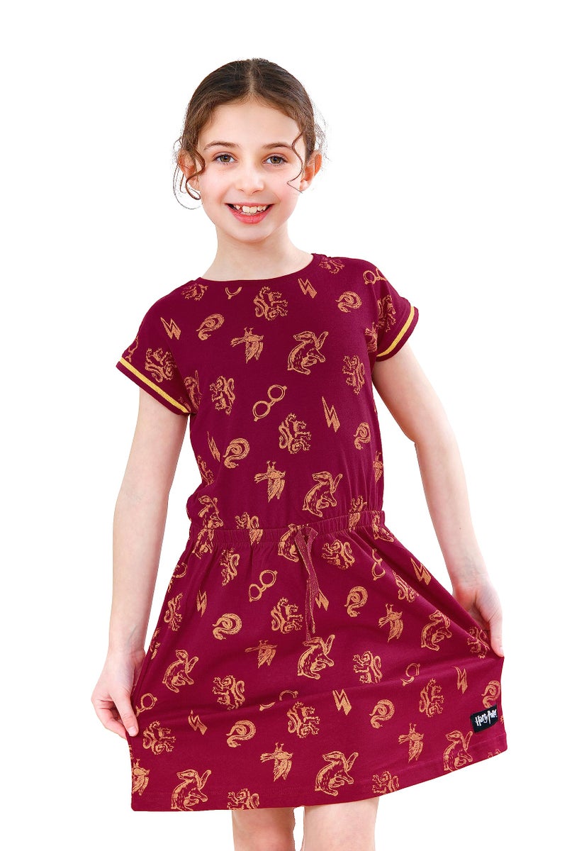 Harry Potter Dress | Girls Summer Dress Girlsâ€™ Dresses Size 8 Red - Image 3