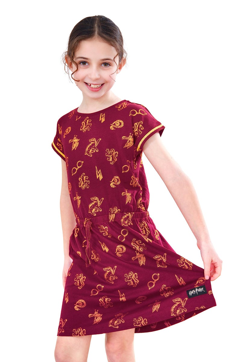 Harry Potter Dress | Girls Summer Dress Girlsâ€™ Dresses Size 8 Red - Image 2