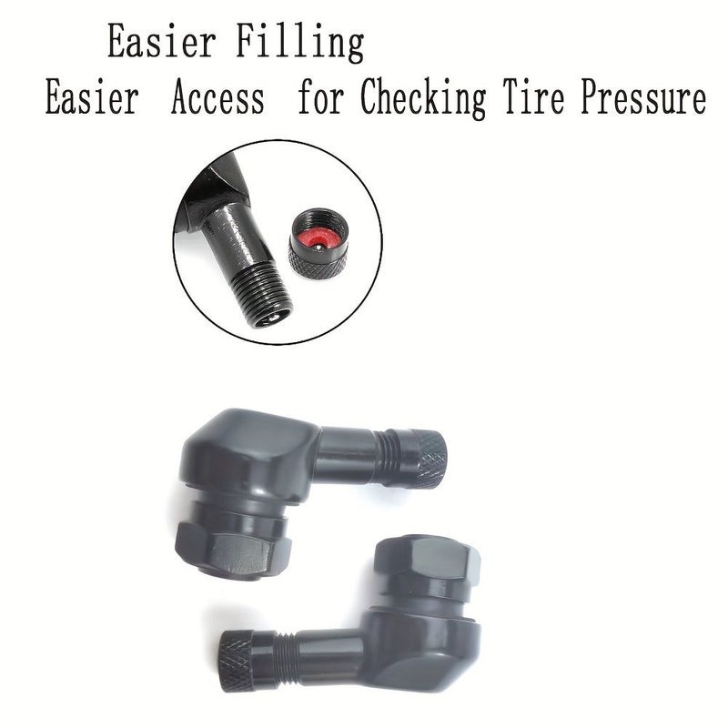 2 Pcs 90 Degree CNC Tire Valve Stems With 10 11.3Mm Install Tool For Motorcycles - Image 4