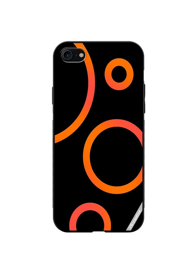 VR CREATIVE Protective Case Cover For Apple iPhone SE (2022) Circle Design Design Multicolour - Image 1