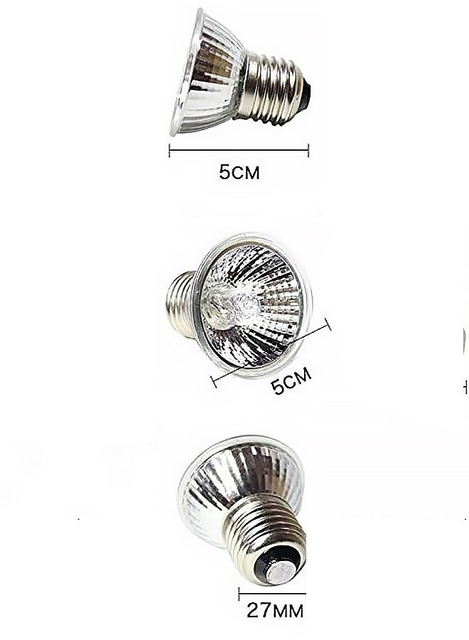 4-Pack 75W Bulbs, Fit E27 Heat Reptile Lamp, Light Turtle Heat Lamp for Reptiles and Amphibian Tanks, Terrariums and Cages, Works with Various Lamp Fixtures - Image 2