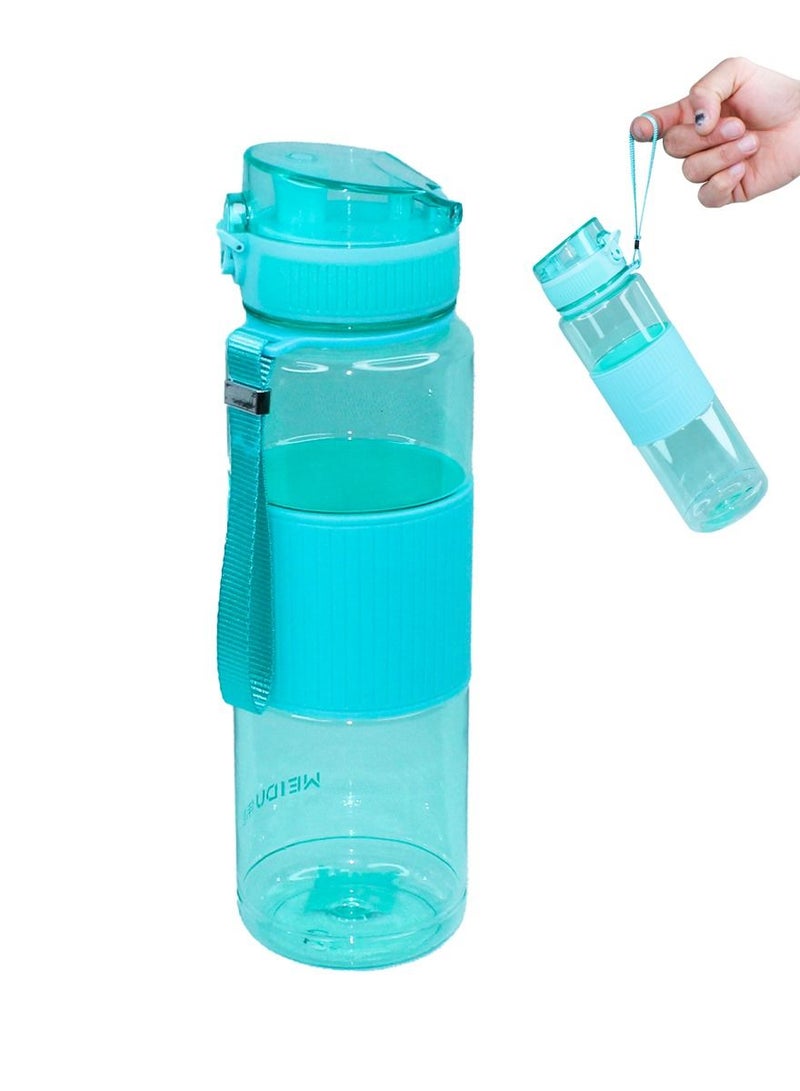 Meidu Water Bottle, 1000 ml Water Bottle With Lid Lock And Carrying Strap And Silicone Grip, Gym Workout Water Bottle - Image 1
