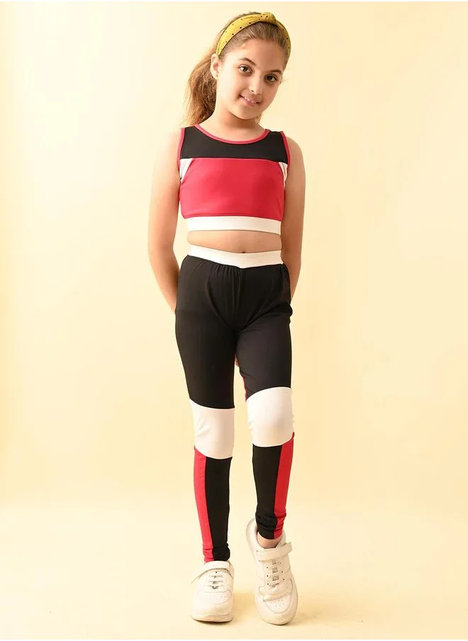 LILPICKS Colorblocked Athleisure Co-ords Set