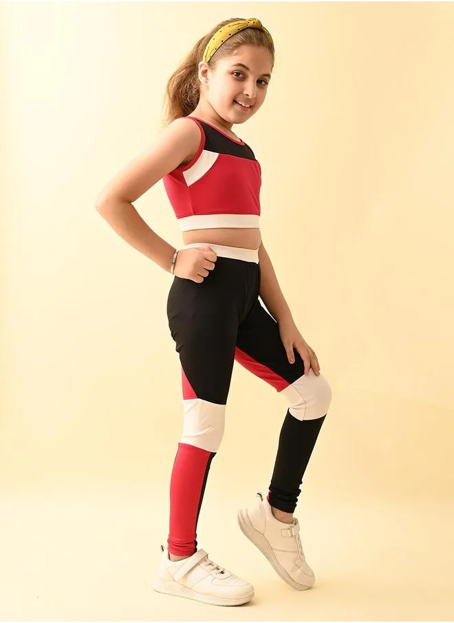LILPICKS Colorblocked Athleisure Co-ords Set