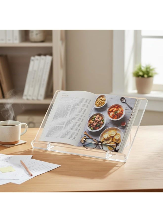 Azar Displays - 515500 - Deluxe Acrylic Book Stand Holder 1/2" Thick, Size: 18"W x 12"D x 5"H - Image 2
