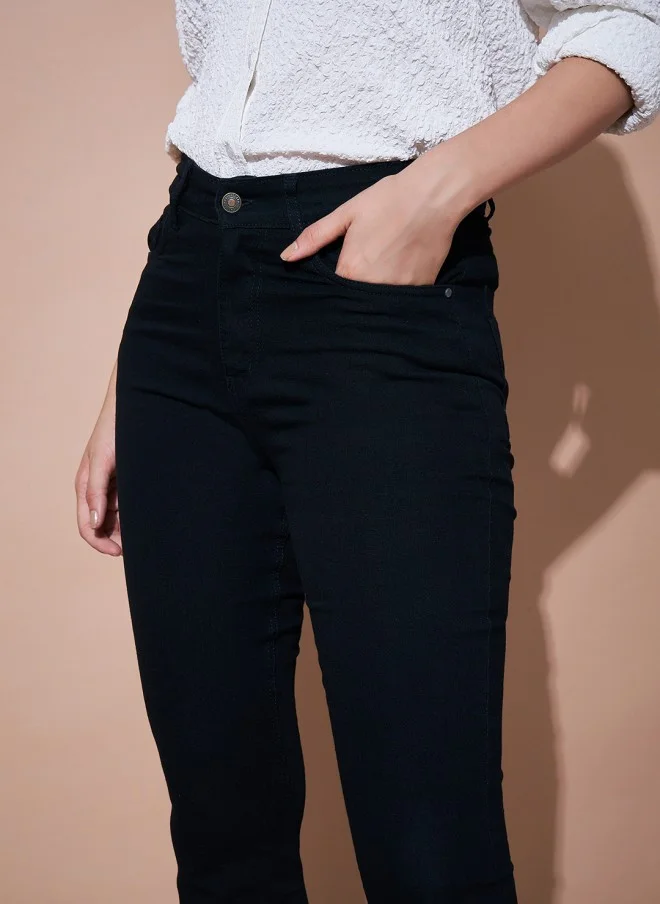 ساسافراس Bootcut Stretchable Jeans for Women in Dark Shade