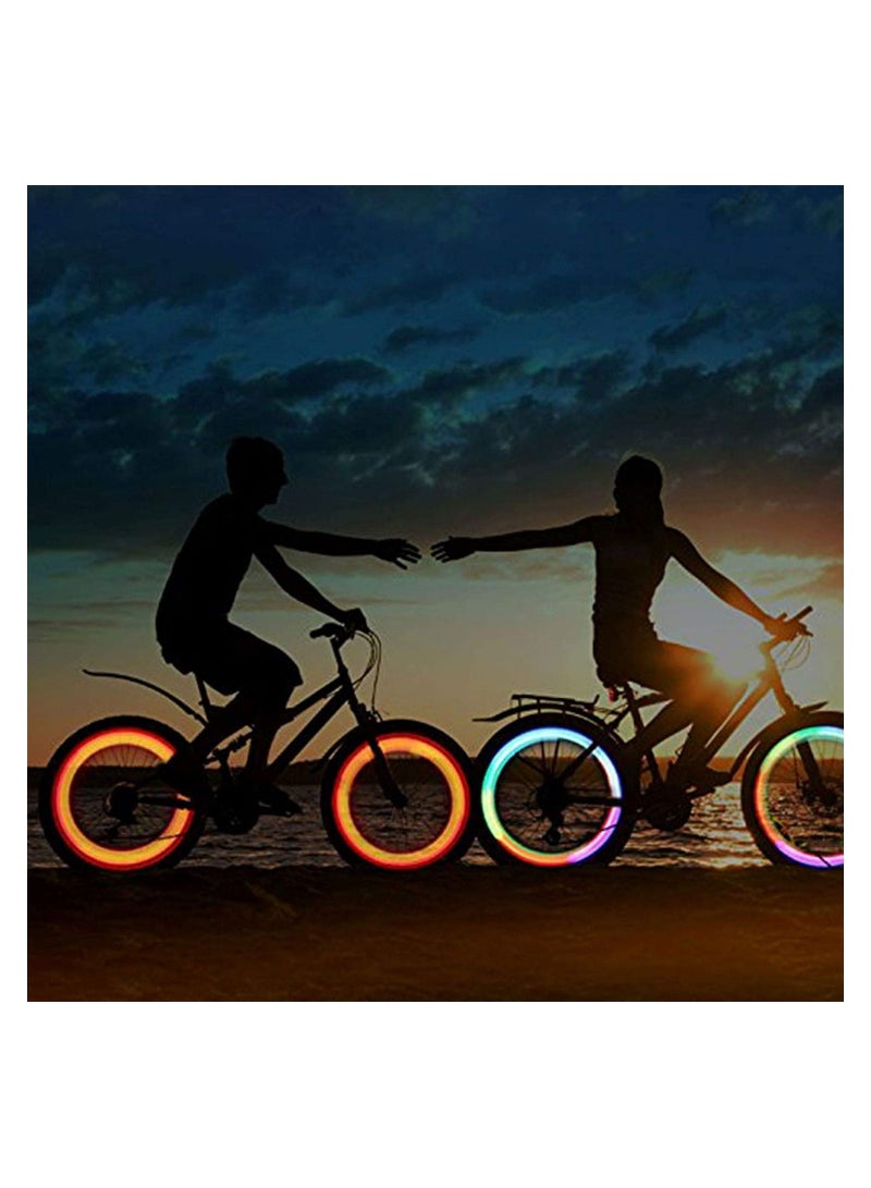 واي آند دي Bike Spoke Reflectors, 6 Sets/72Pcs Wheel Decoration Reflective Warning Strips, 360° Visibility Easy Mounting, Waterproof Riding Strips Clip Tube for Road Mountain - Image 5
