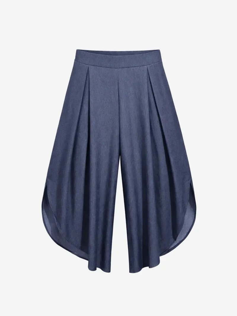 ميكسراي MIXRAY High Waist Pleated Wide Leg Trousers