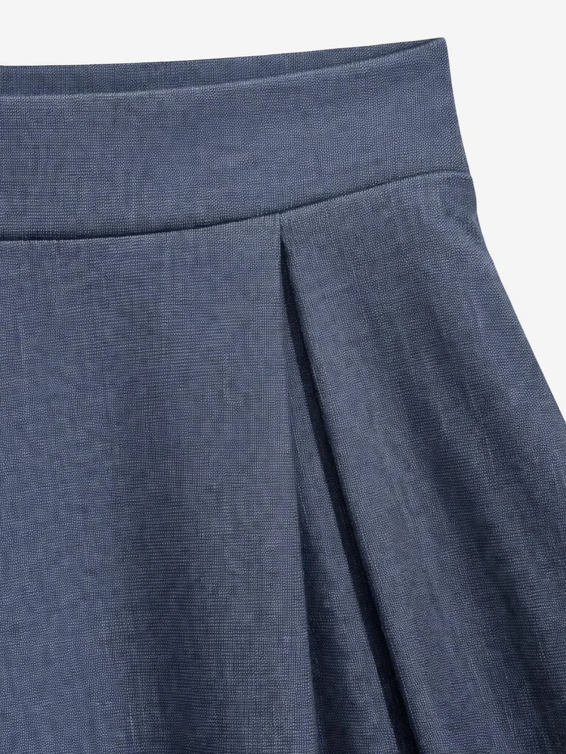 ميكسراي MIXRAY High Waist Pleated Wide Leg Trousers