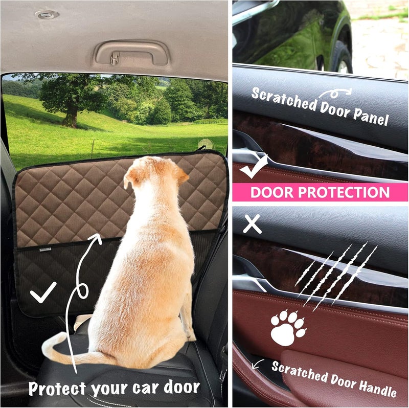 Winbate 2PCS Car Door Protector for Dogs Pet Cover-Waterproof Scratchproof Nonslip Durable Protector, Machine Washable Pet Vehicle CarDoor Guard - Image 3