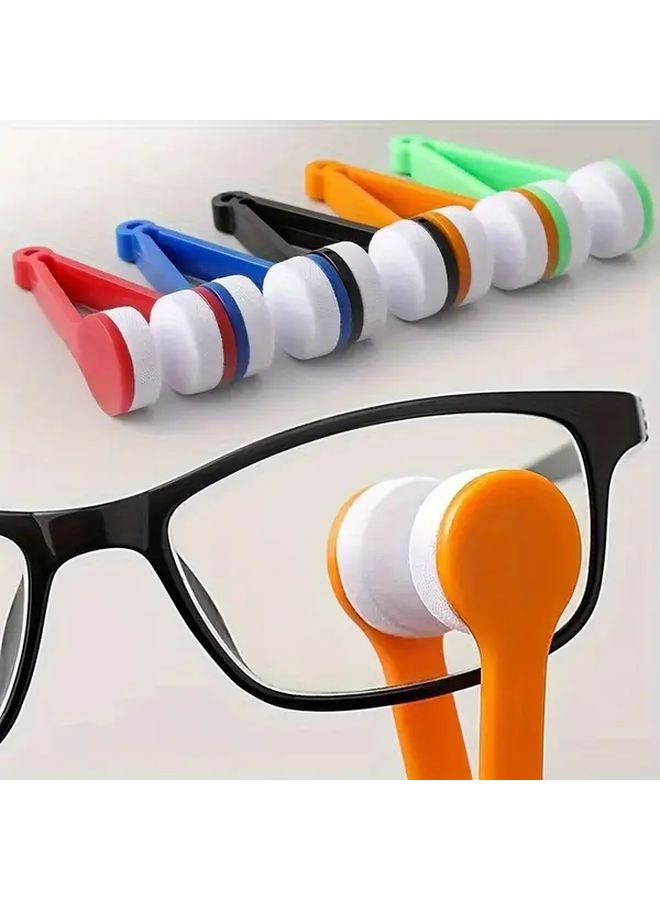 5pcs Eyeglass Cleaning Kit Portable Travel Set Microfiber Cloth Dual Sided Brush Size 7 2x4 5x2 5cm - Image 2