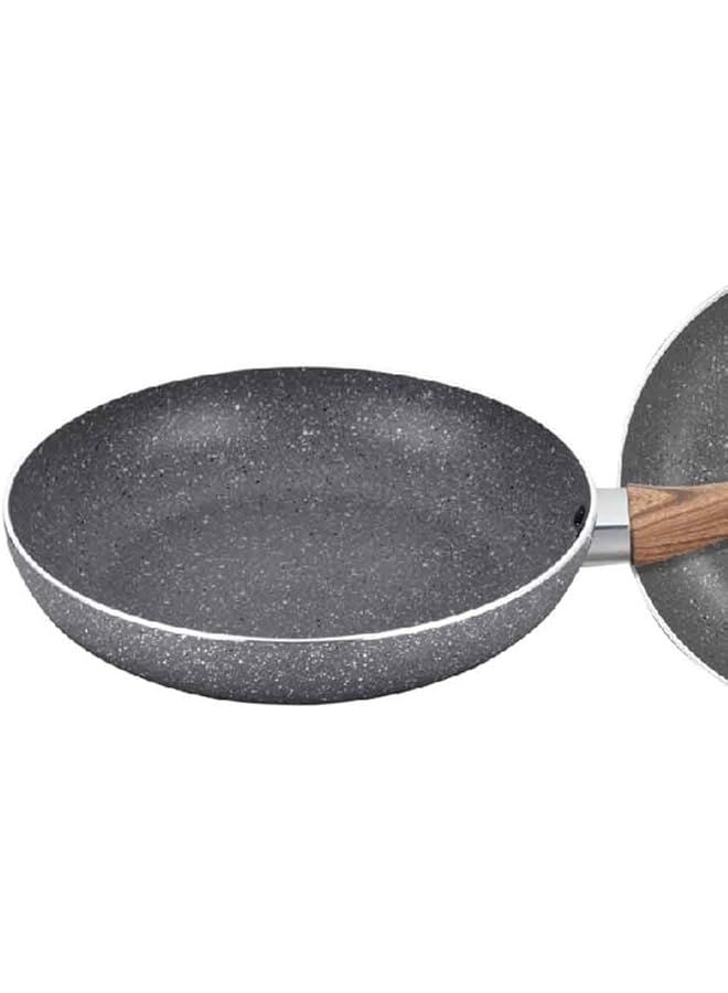 بارفيت مقلاة غير لاصقة بمقبض مريح من قطعتين، رمادية 24/28 سم Kp 02M - Image 3