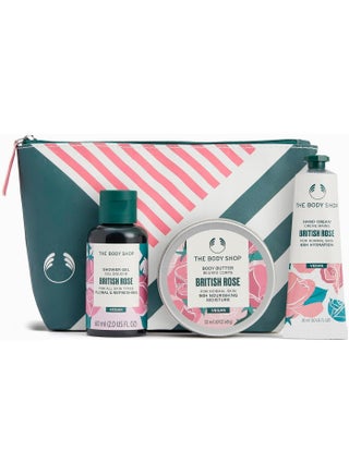 British Rose Mini Gift Set – Shower Gel (60 Ml) And Body Butter (50 Ml) And Hand Cream (30 Ml) – Fresh Rose-Petal Fragrance Trio For Gentle Cleansing, Deep Hydration And Silky Smooth Skin - view 4
