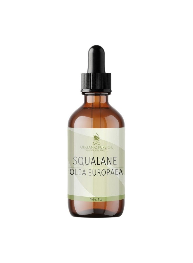 OPO Squalane Oil - 100% Pure, Refined, Plant-Derived, Non-GMO Squalene from Olives - 4 oz Glass & Dropper - Ultra Hydrating Carrier Facial Oil for Face, Skin, Hair, Body, Scalp & More - For All Skin Types - Image 1