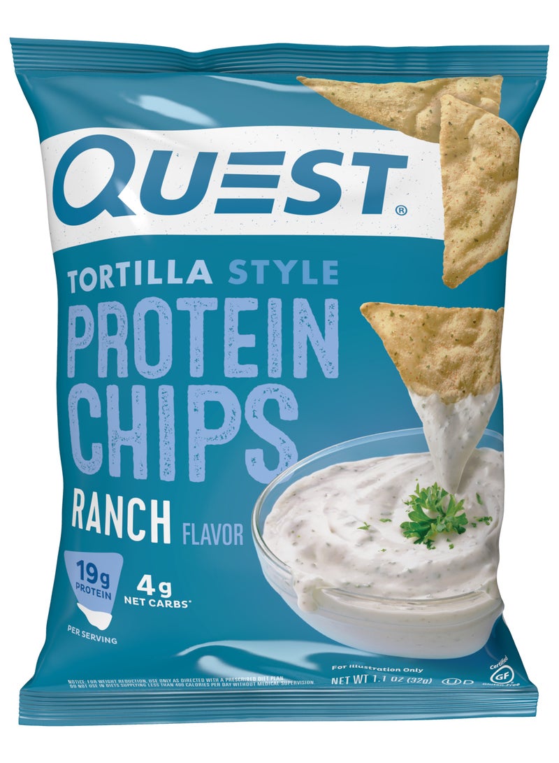 شيبس بروتين بطعم رانش تورتيلا 32جم (140 kcal) - Image 1