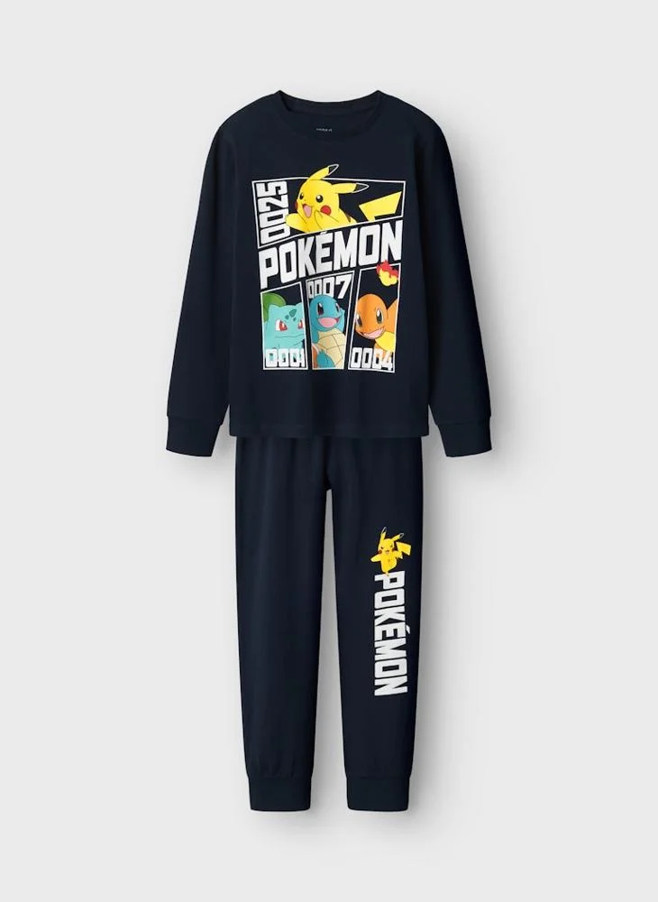 NAME IT Kids Graphic Pokemon  T-Shirt & Pants Sets