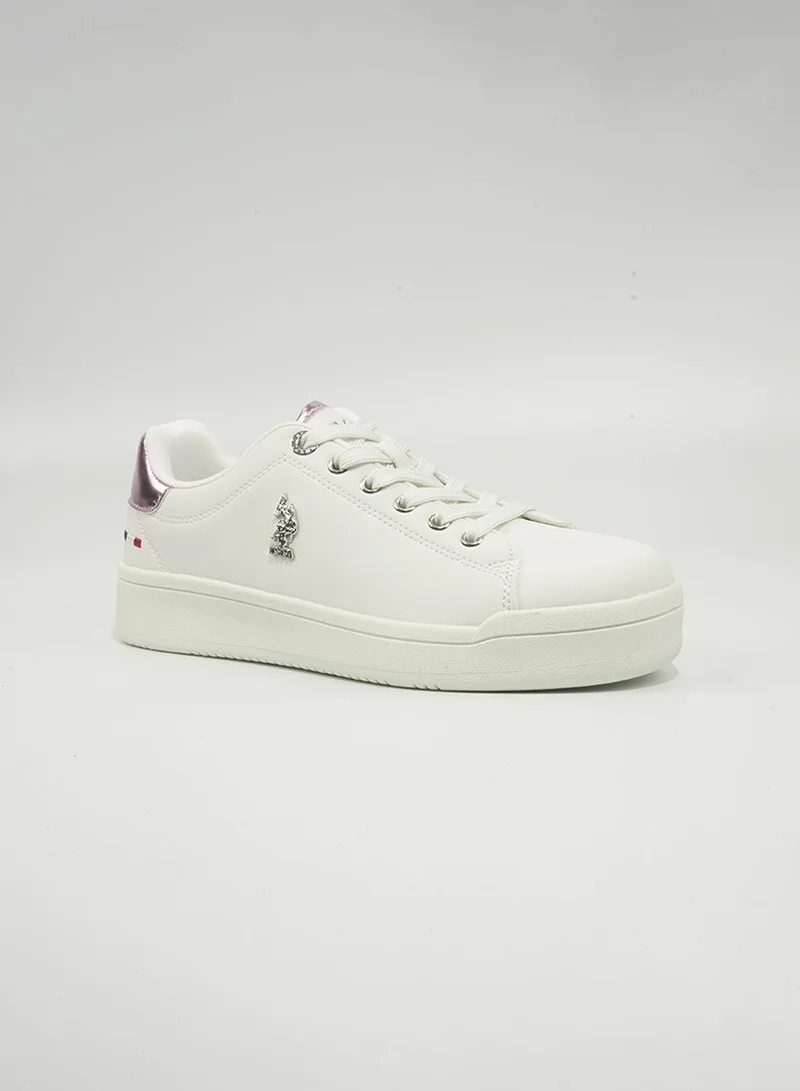 U.S. Polo Assn. Pelo Women's Comfortable Stylish Casual Everyday Shoes - White