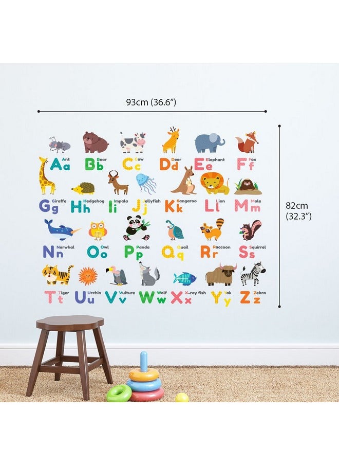 Ds8-1614 Colourful Animal Alphabet Abc Kids Wall Stickers Wall Decals Peel And Stick Removable Wall Stickers For Kids Nursery Bedroom Living Room Décor - pzsku/ZE87AB6C81585C208E0C9Z/45/_/1735214540/d2e250f3-f635-47a8-bd37-86b768ef686a