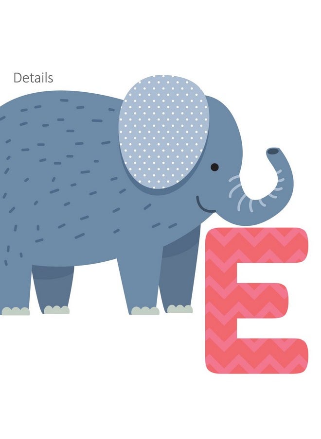 Decowall - Ds8-1614 Colourful Animal Alphabet Abc Kids Wall Stickers Wall Decals Peel And Stick Removable Wall Stickers For Kids Nursery Bedroom Living Room Décor - Image 1
