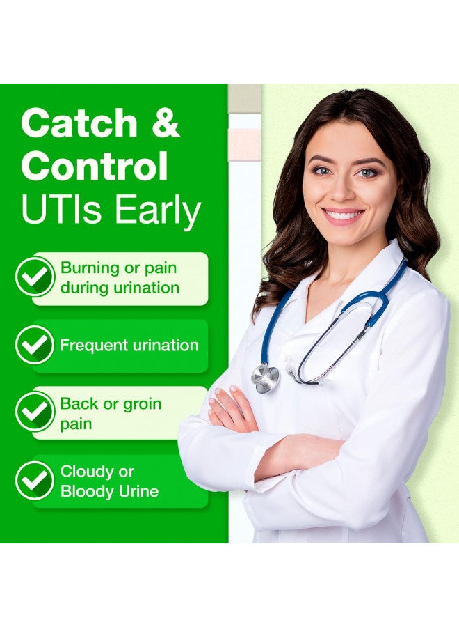 Easy@Home Easy@Home 10 Individual Pouch Urinary Tract Infection FSA Eligible Test Strips, UTI Urine Testing Kit for Urinalysis and Detection of Leukocytes and Nitrites- (UTI-10P) - Image 4