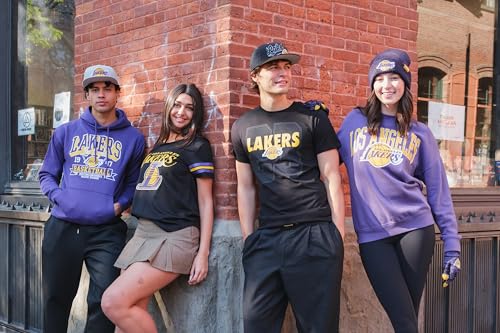 Ultra Game NBA Official Men’s Snap Back All Around The World Trucker Baseball Cap Hat - Unisex, Los Angeles Lakers, Black Marl, 1SIZE - Image 5