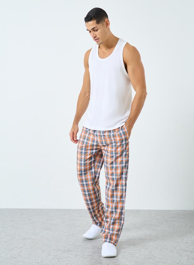 ستايلي طقم بيجاما قطنية بطبعة مربعات - Image 2