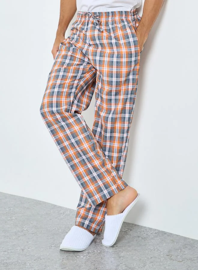Styli Multi Checkered Cotton Pyjama