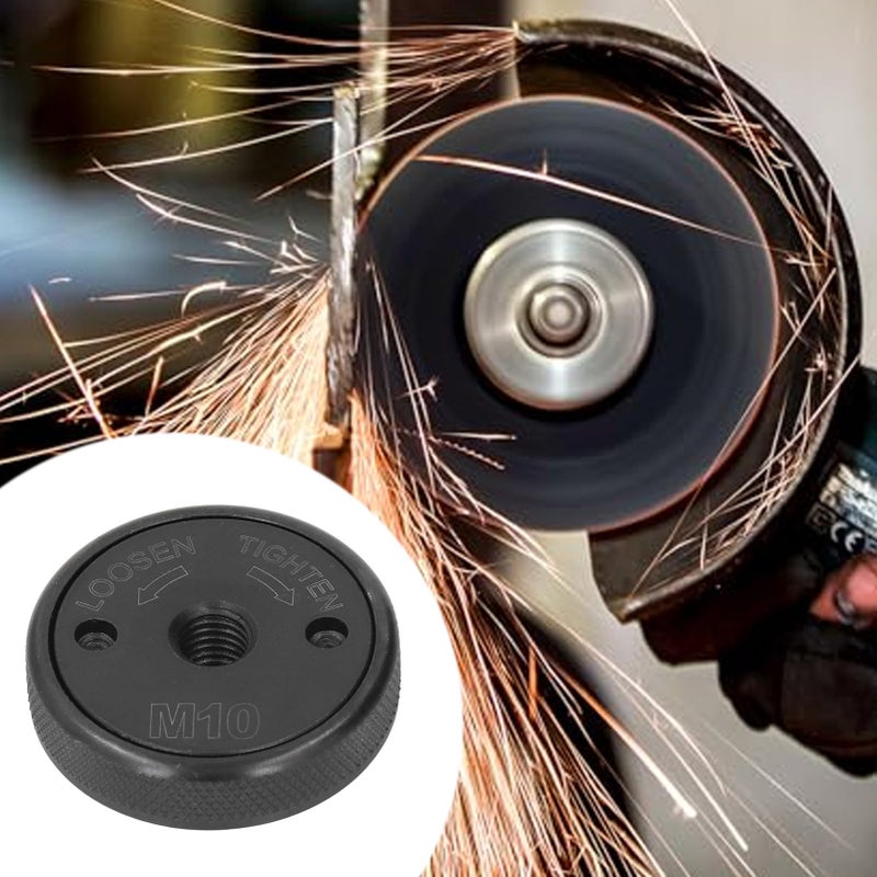 M10 Thread Quick Release Flange Nut Locking Pressure Plate Angle Grinder Accessory - Image 4