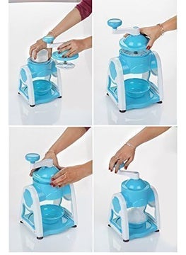 LD SHOP LD SHOP Manual Ice Gola Maker Portable Ice Crusher Slush Grinder Machine Ice Snow Maker for Shikanji Baraf Ka Gola Cold Beverages HandCranked Gola Maker  - Image 2