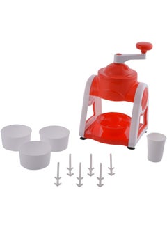 LD SHOP LD SHOP Manual Ice Gola Maker Portable Ice Crusher Slush Grinder Machine Ice Snow Maker for Shikanji Baraf Ka Gola Cold Beverages HandCranked Gola Maker  - Image 3