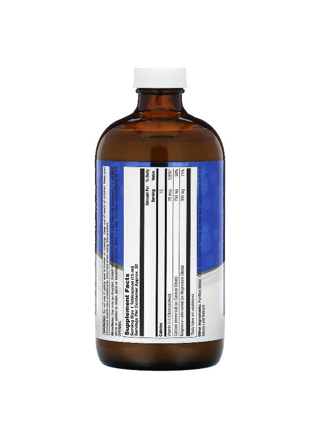 LifeTime Vitamins LifeTime Vitamins, Calcium Magnesium Citrate, Plus Vitamin D3, Piña Colada, 16 fl oz (473 ml)  - Image 2