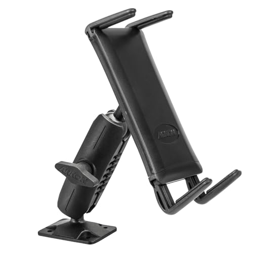 ARKON Mounts - Car Phone Holder | Secure Grip | Heavy Duty | Drill Base Car Phone Mount | Spring-loaded holder expands up to 7.25 inches | For iPhone, Samsung, Google, Nokia, and other Smartphones - Image 1