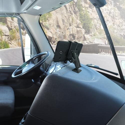 ARKON Mounts - Car Phone Holder | Secure Grip | Heavy Duty | Drill Base Car Phone Mount | Spring-loaded holder expands up to 7.25 inches | For iPhone, Samsung, Google, Nokia, and other Smartphones - Image 5