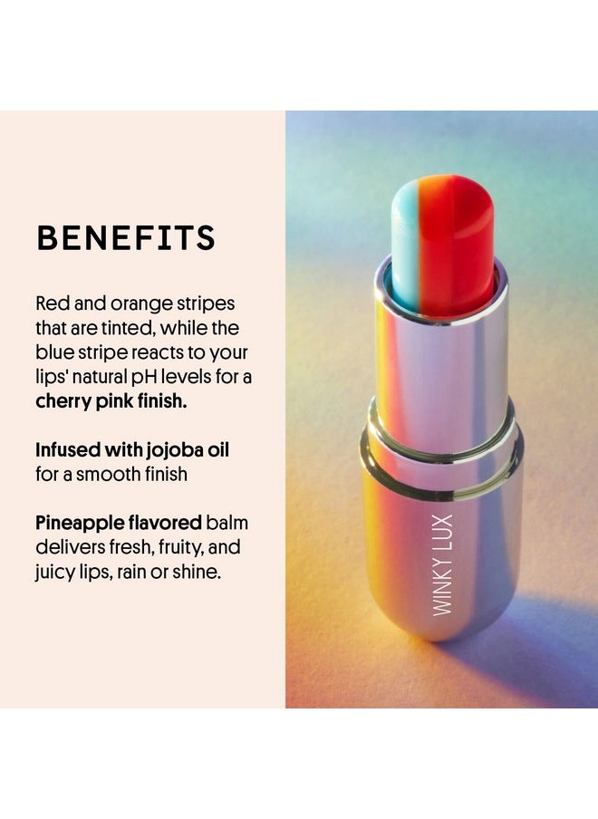 Winky Lux - Winky Lux Rainbow pH Tinted Lip Balm, Hydrating Lip Balm, Cherry Pink Tint With Vitamin E and Jojoba Oil to Moisturizer Lips, Vegan & Cruelty Free - Image 1
