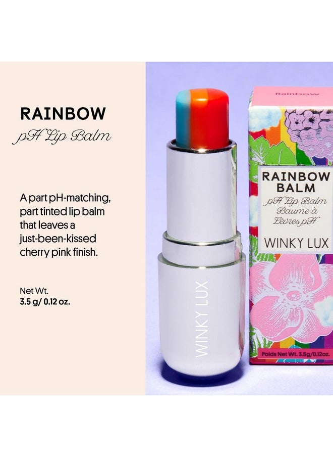 Winky Lux - Winky Lux Rainbow pH Tinted Lip Balm, Hydrating Lip Balm, Cherry Pink Tint With Vitamin E and Jojoba Oil to Moisturizer Lips, Vegan & Cruelty Free - Image 1