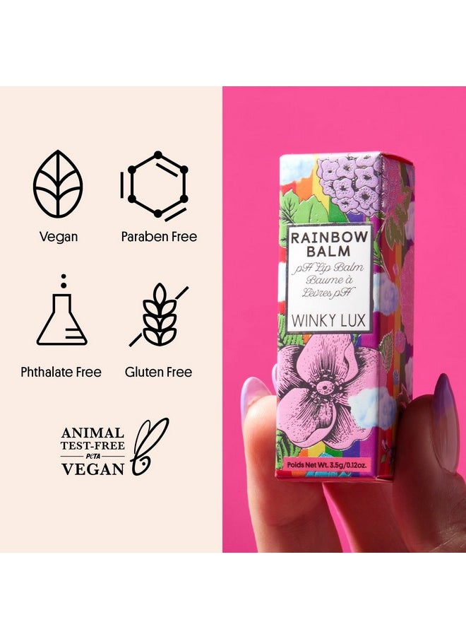 Winky Lux - Winky Lux Rainbow pH Tinted Lip Balm, Hydrating Lip Balm, Cherry Pink Tint With Vitamin E and Jojoba Oil to Moisturizer Lips, Vegan & Cruelty Free - Image 1