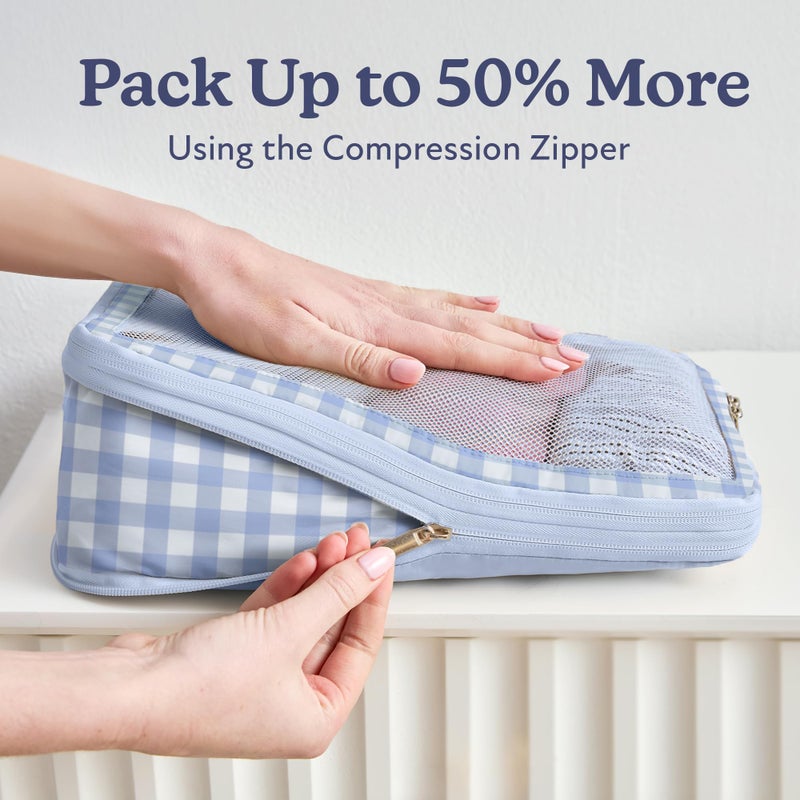 Vandel Space-Saving Compression Packing Cubes for Women, Men, 6-Pack Compressible Carry On Suit Case Organizer Luggage Packing Cubes for Travel Compression Organizer Bags for Luggage, Suitcase Cube - Image 2