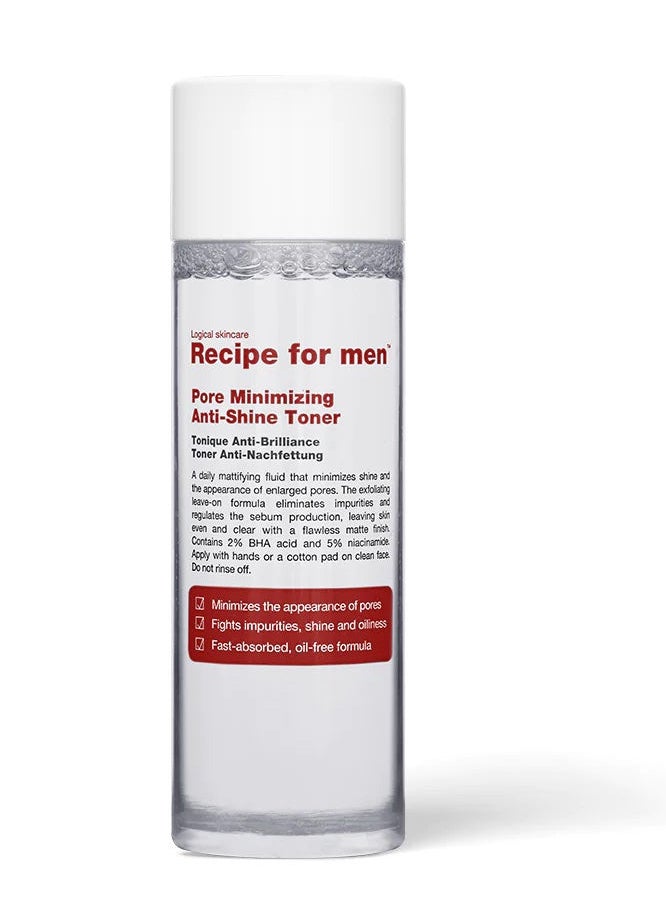 Recipe For Men Recipe for Men Pore Minimising Anti-Shine Toner 