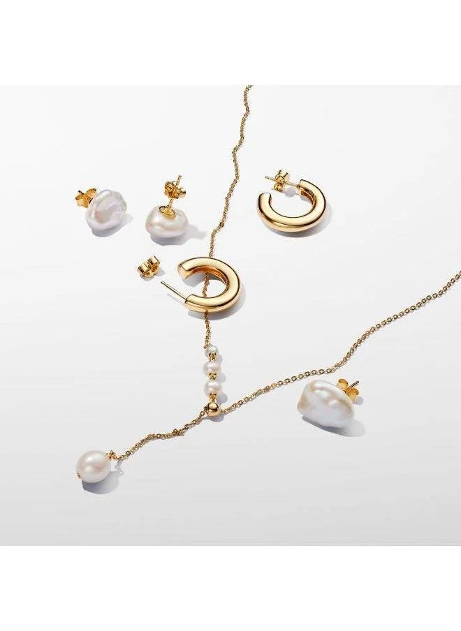 PANDORA 14K Gold Pleated Necklace
