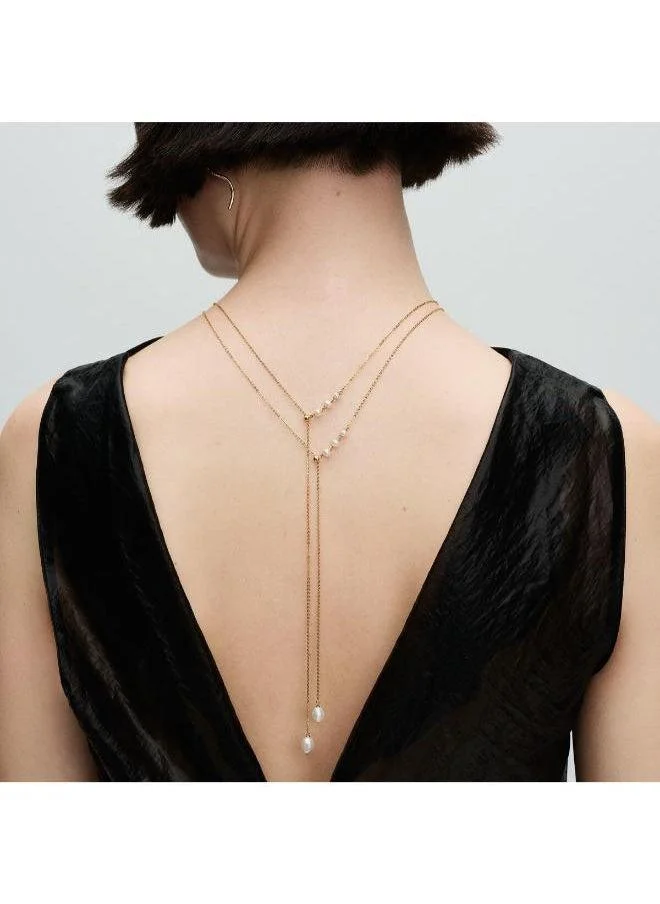 PANDORA 14K Gold Pleated Necklace