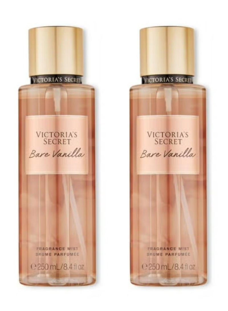 Victoria Secret Pink Bare Vanilla Fragrance Body Mist 250 ML 2 Pcs