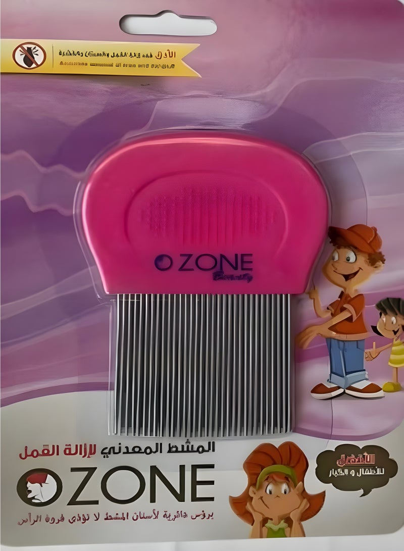 Lice removal comb to get rid of lice and their eggs from the scalp hand shape