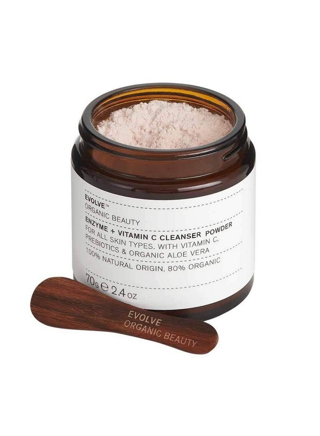 Evolve Organic Beauty Natural Enzyme + Vitamin C Cleanser Powder Small Batch Vegan Clean Beauty (2.4 Oz 70 Ml) - Image 2