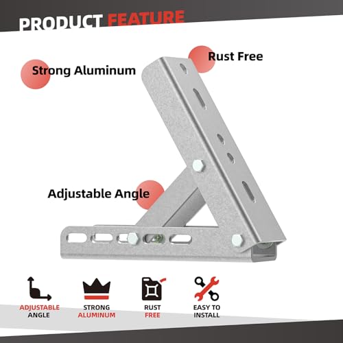 SyunsXoon Awning Roof Mount Bracket for Retractable Awnings, Adjustable Angle Heavy Duty Universal Awning Bracket for House Awning Roof (1 Pack) - Image 3